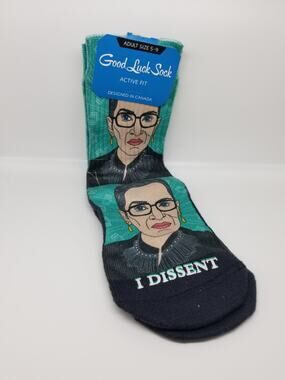 NWT Ruth Bader Ginsburg I Dissent Socks